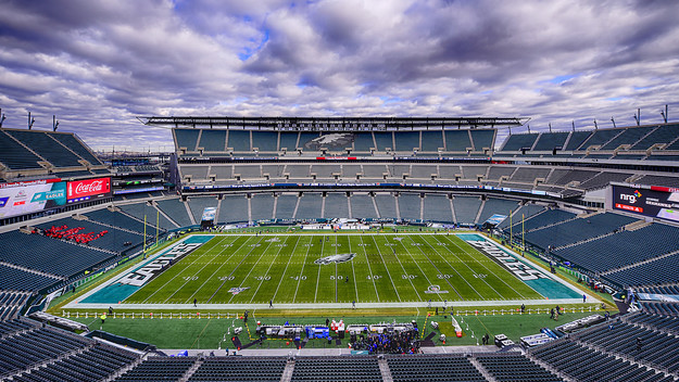 A general view prior to the NFC Wild Card Playoff game
