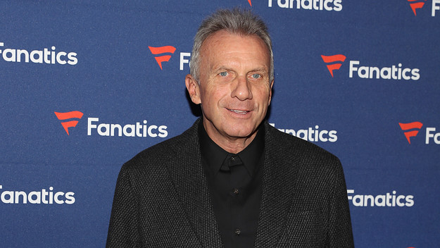 Joe Montana arrives at the Fanatics Super Bowl Party