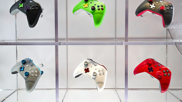 Xbox controller at the Gamescom 2018.