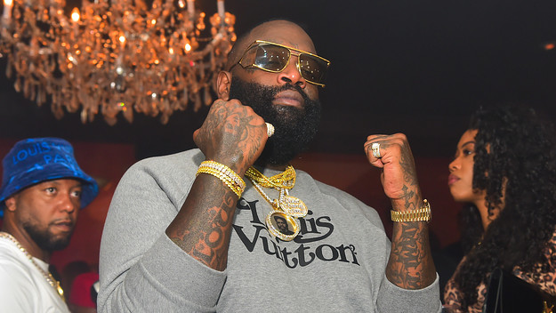 Rapper Rick Ross attends Rick Ross vs 2 Chainz pt 2 at Compound