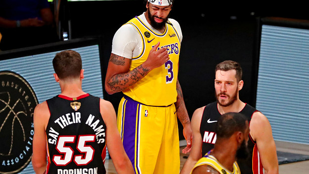 Anthony Davis Heat Lakers Game 1 NBA Finals 2020
