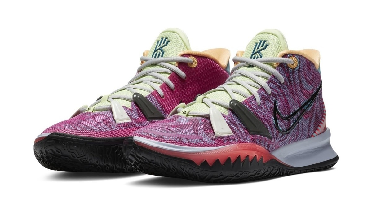 Nike Kyrie 7 Active Fuchsia/Black Ghost Multi Color 'Hendrix' DC0588 601 Pair
