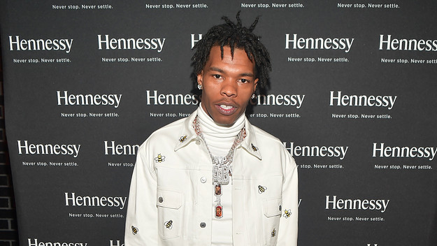 Lil Baby attends Celebrating Excellence at American Cut Steakhouse.
