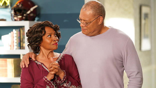 Laurence Fishburne and Jenifer Lewis