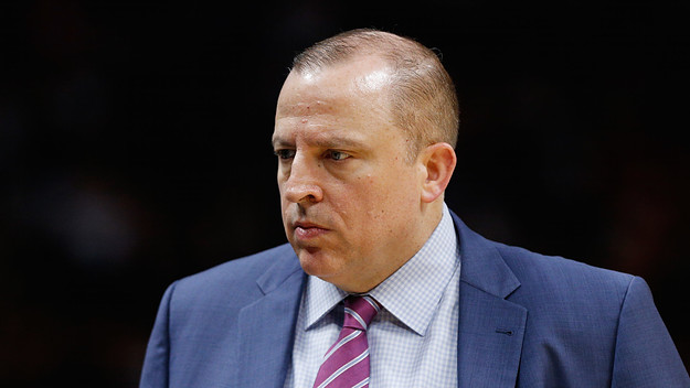 Tom Thibodeau of the Minnesota Timberwolves