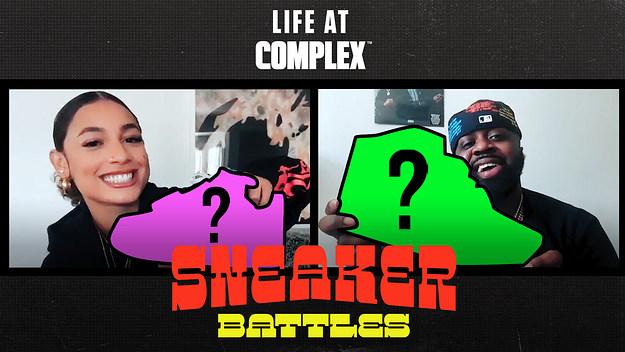DaniLeigh vs Smoke DZA in a Spicy Sneaker Battle | #LIFEATCOMPLEX
