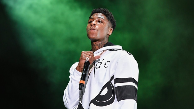 NBA YoungBoy performs during Lil WeezyAna at Champions Square