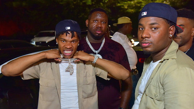 Rapper Lil Baby, Pierre 'Pee' Thomas and Lil Marlo