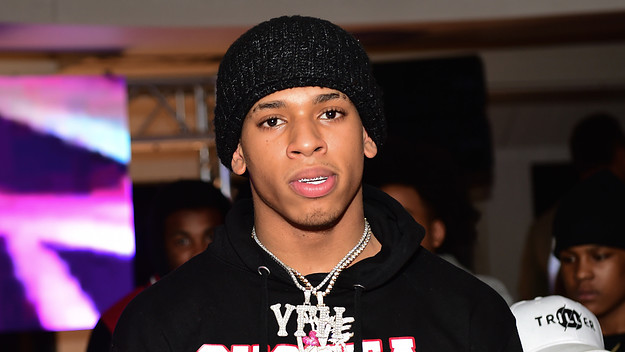 NLE Choppa attends The Big Game Weekend party
