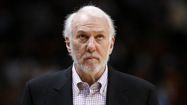 Head coach Gregg Popovich of the San Antonio Spurs