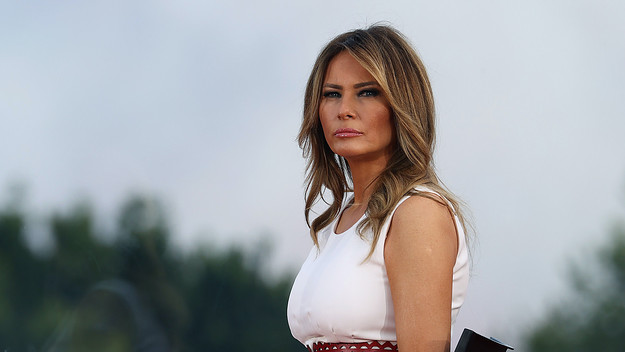 melania trump hand
