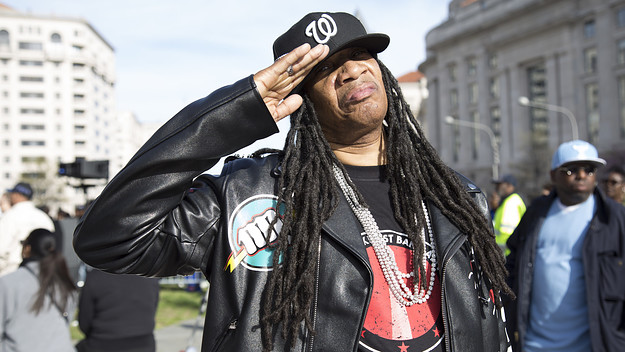 Dj Kool attends D.C. Emancipation Day at Freedom Plaza