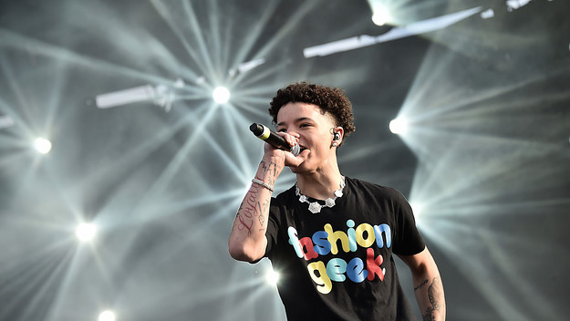 Lil Mosey performs live during Rolling Loud music festival at Citi Field
