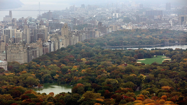 Manhattan and Central Park are seen from the ‘Top of the Rock’ observation deck.