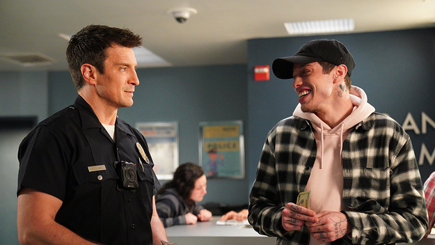 Nathan Fillion and Pete Davidson star in new episode of "The Rookie."