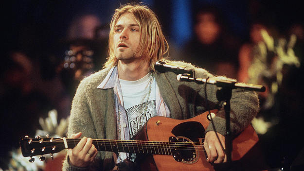 Kurt Cobain of Nirvana during the taping of MTV Unplugged.