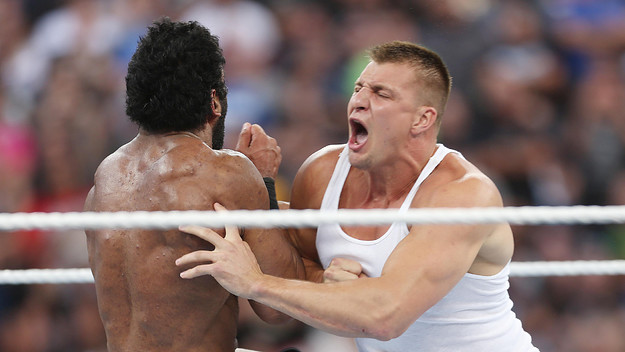 Rob Gronkowski WrestleMania 33 Orlando 2017