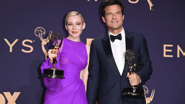 'Ozark' actors Jason Bateman and Julia Garner at the Primetime Emmys.