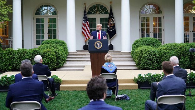 Donald Trump Rose Garden press conference