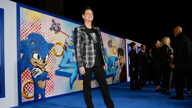 Jim Carrey Sonic premiere