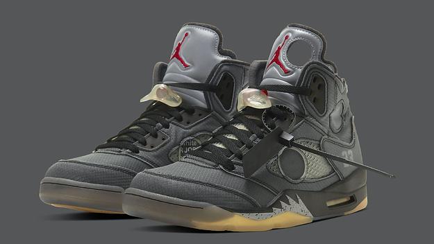 Off White x Air Jordan 5 CT8480 001 (Pair)