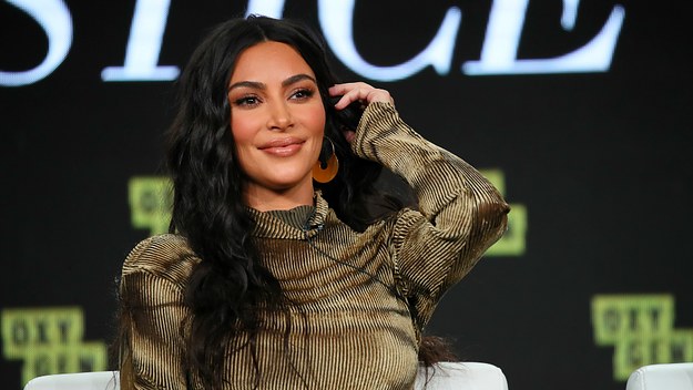 Kim Kardashian West of 'The Justice Project' speaks onstage