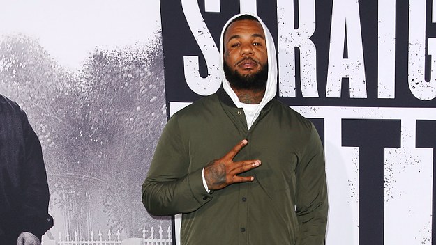 Rapper The Game attends the premiere of "Straight Outta Compton"