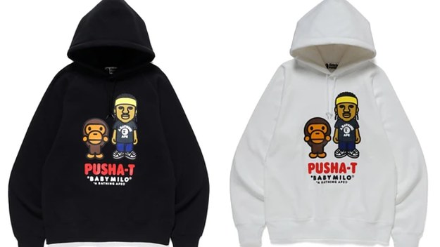 Pusha T x Bape Hoodie