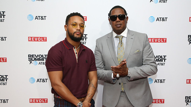 Romeo Miller and Master P attend the REVOLT X AT&T 3 Day Summit