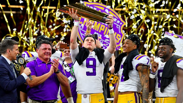 Joe Burrow of the LSU Tigers