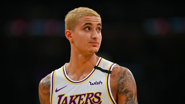 Kyle Kuzma #0 of the Los Angeles Lakers