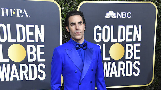 Sacha Baron Cohen attends the 77th Annual Golden Globe Awards.