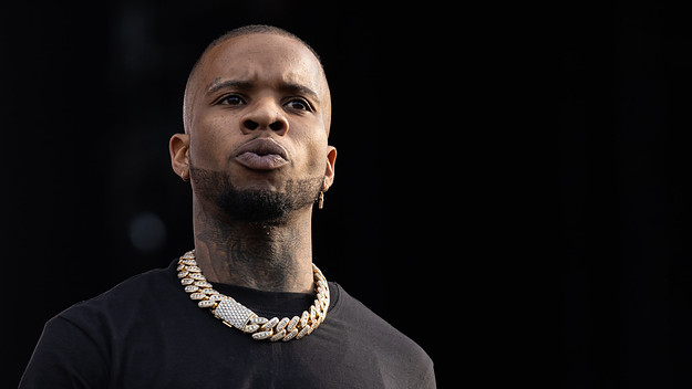 Tory Lanez performs on stage during Wireless Festival 2019.