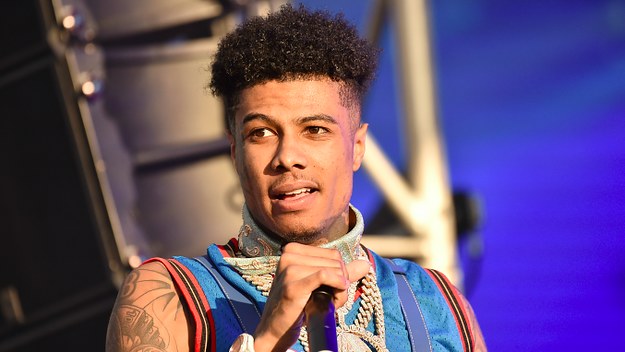 Blueface performs during the 2019 Rolling Loud music festival