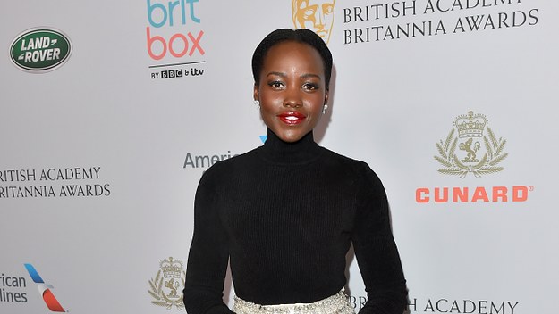 Lupita Nyong'o attends the 2019 British Academy Britannia Awards