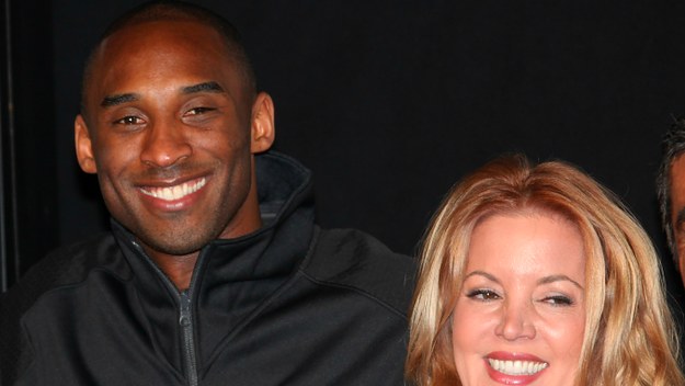 NBA player Kobe Bryant and Jeanie Buss