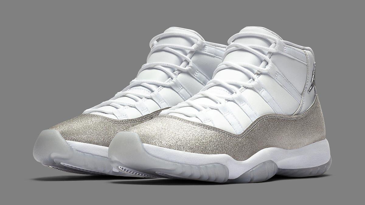 air jordan 11 xi womens vast grey metallic silver ar0715 100 pair