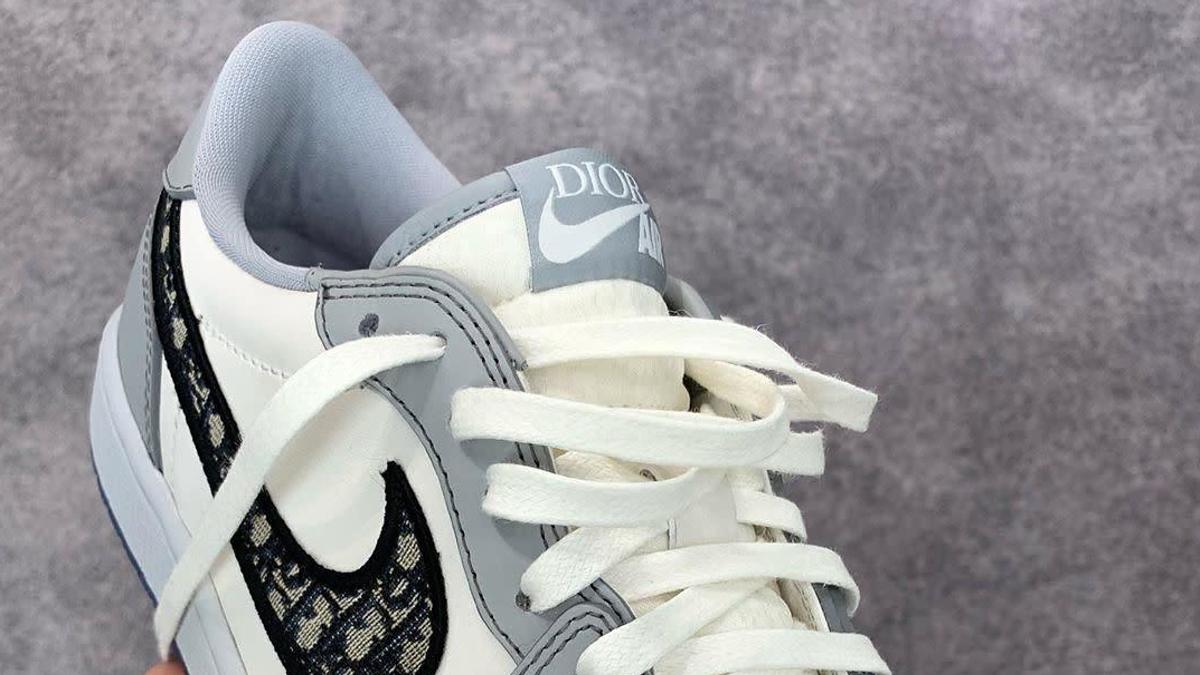 Dior Air Jordan 1 Low ホワイト/グレー Size 7.5 - Dior x Air Jordan 1 Low Gray | eBay