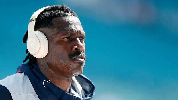 Wide Receiver Antonio Brown #17 of the New England Patriots