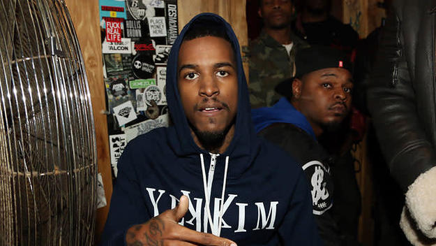 Lil Reese backstage at Webster Hall