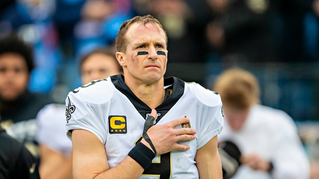 Drew Brees #9 of the New Orleans Saints
