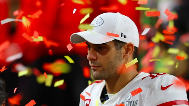 immy Garoppolo #10 of the San Francisco 49ers