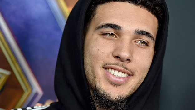 Liangelo Ball attends the World Premiere of 'Avengers: Endgame.'