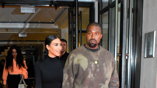 Kanye West and Kim Kardashian
