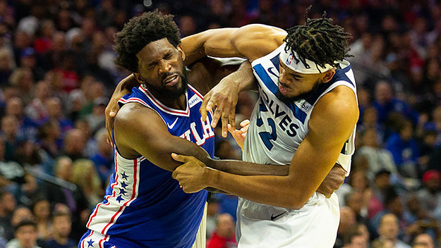 Karl Anthony Towns and Joel Embiid