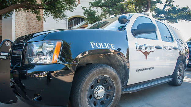 A Fort Worth police SUV