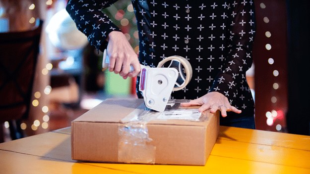 Stock image of gift wrapping.