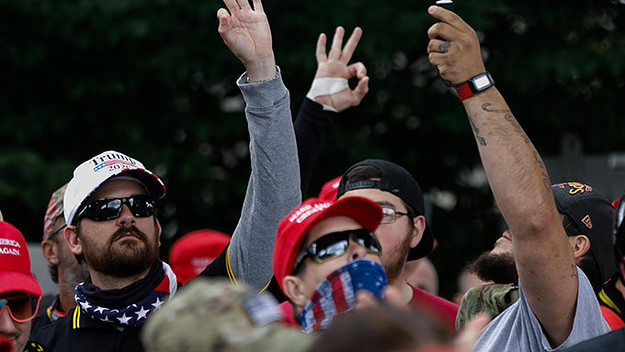 Bunch of pale boys supporting Trump