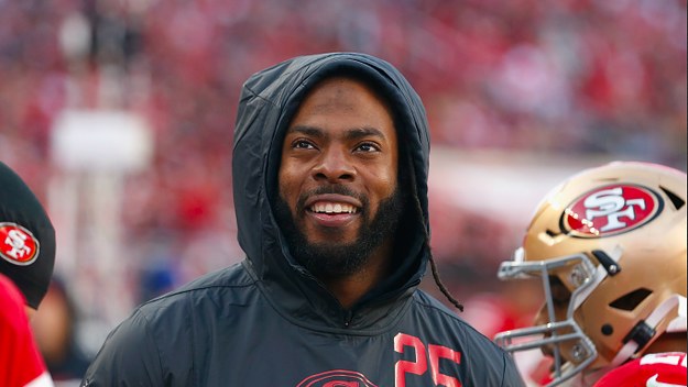 Richard Sherman #25 of the San Francisco 49ers
