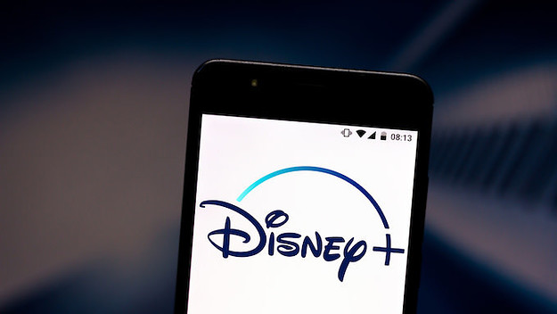 Disney+ (Plus) logo seen displayed on a smartphone.